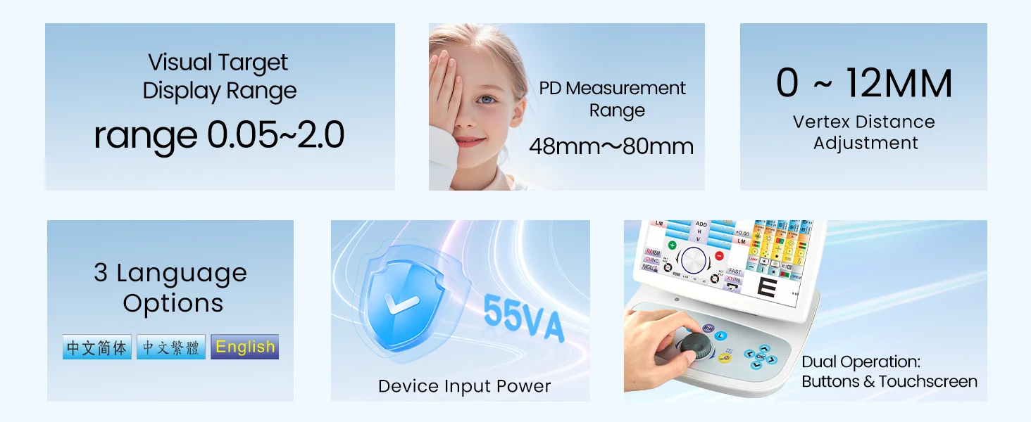 Digital Optical Digital Auto Phoropter CV-9800 Vision Tester Optics Instruments for Vision Testing for Optical Store
