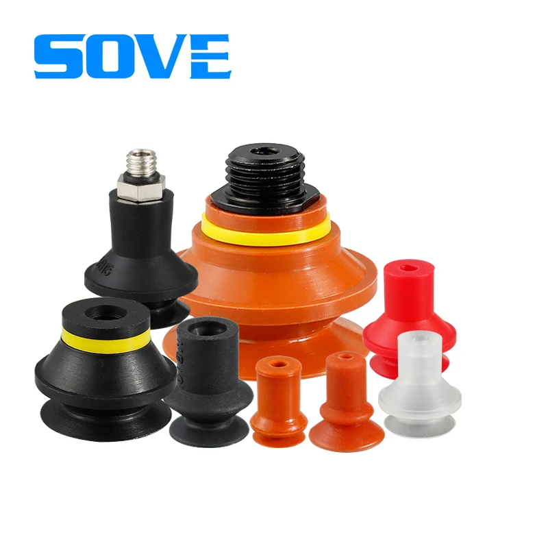 High quality alternative to PIAB Suzhou SOVE VTEC manipulator vacuum suction cup corrugated silicone nozzle VB10/20