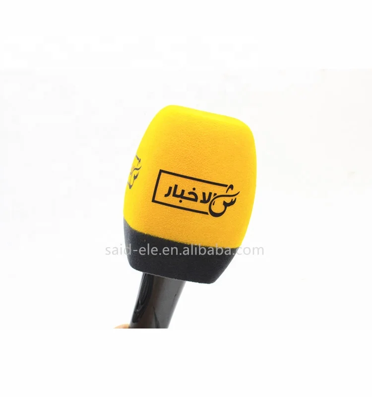 Customized Size Onstage Microphone Wind Protection Foam Cover TV Host Mic Windshield Sponge
