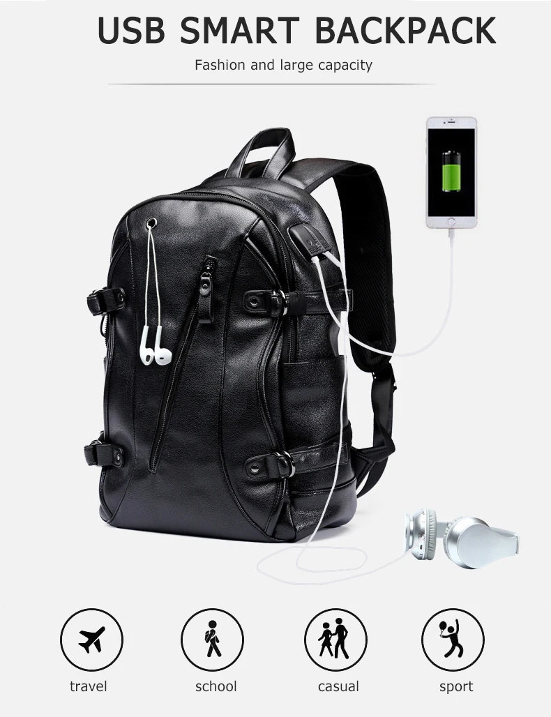 Anti-theft Backpack With Usb Port 