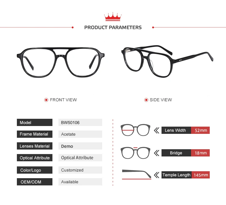 New Design Eyeglasses Frames 2023 Men Women Retro Vintage Small Round Acetate Eyewear Spectal