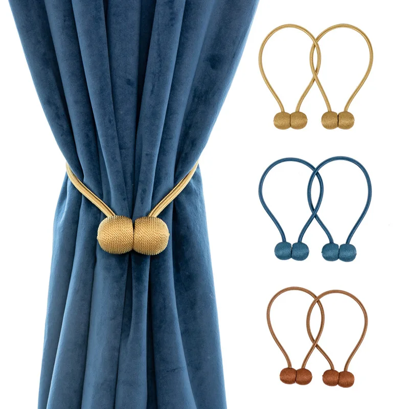 Multi functional Magnetic Ball Tieback Curtain Buckle Tie Backs Curtain Holder 