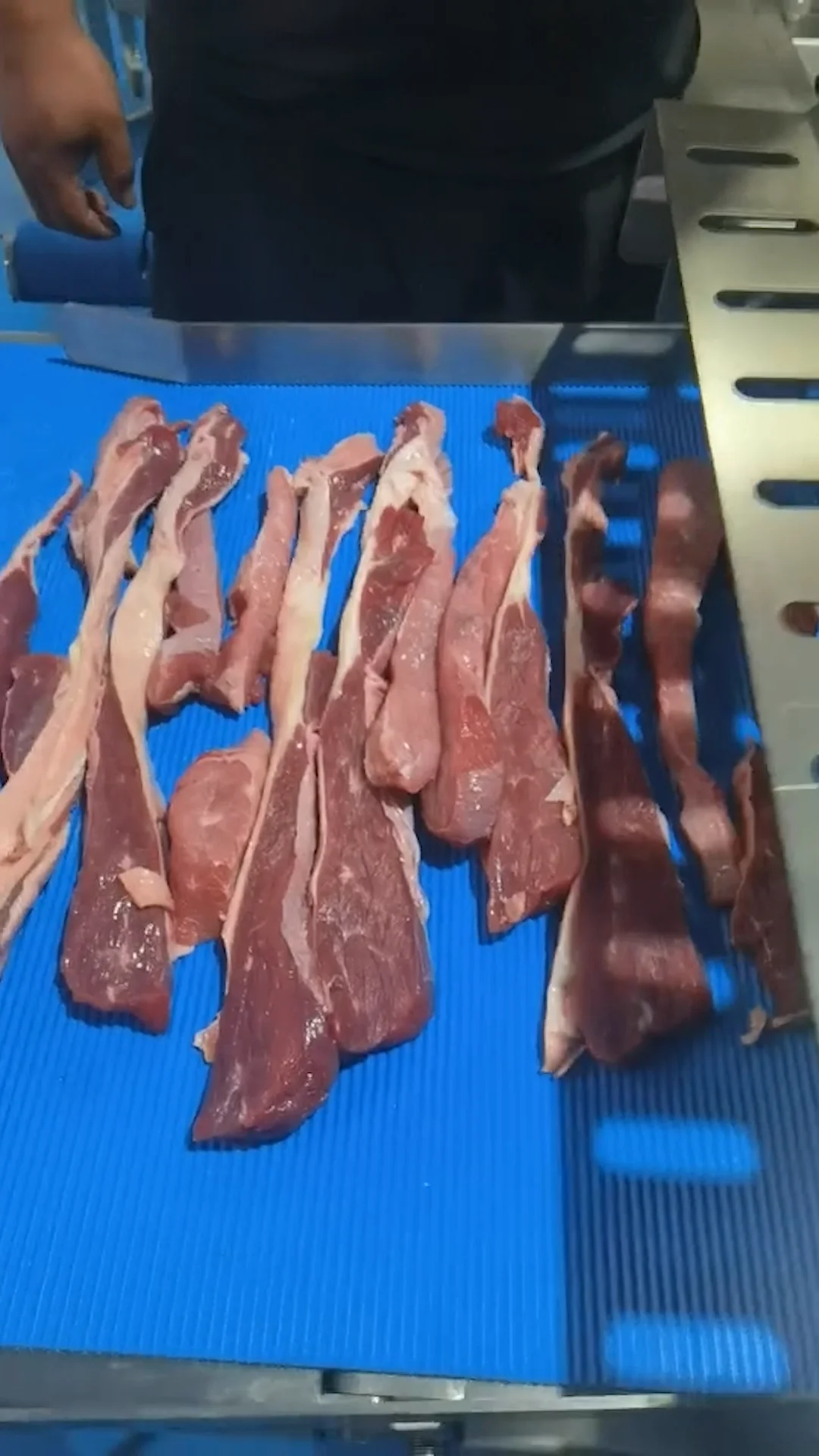 Industrial Automatic Horizontal Jerky Bacon Making Machine Meat Slicer