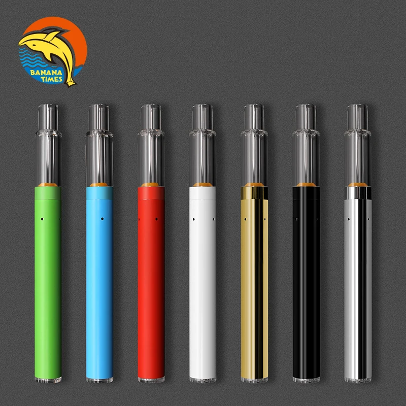 OEM support rechargeable 12mm vaporiser pen window packaging full glass tank cbd 1ml vape pen