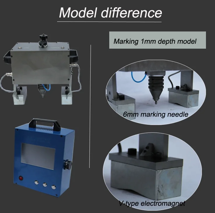 Handheld Portable Dot Pin Marking Machine Chassis Number Punching Machine for Auto Parts Engraving