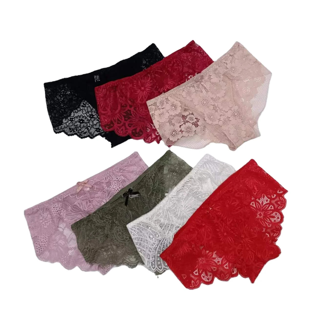 Women Floral Lace Panties Crotchless Underwear Indonesia