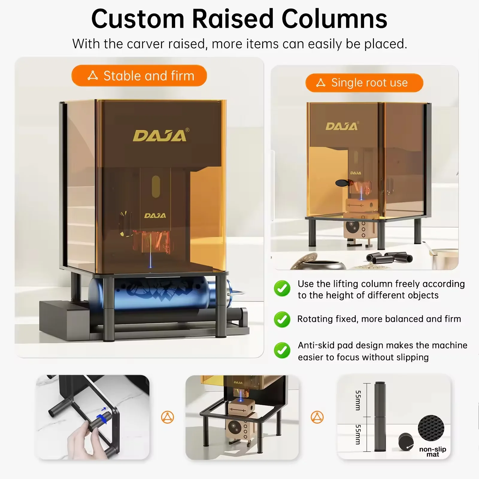 Portable DAJA DJ6 Pro 10W Desktop CNC Laser Carving Machines