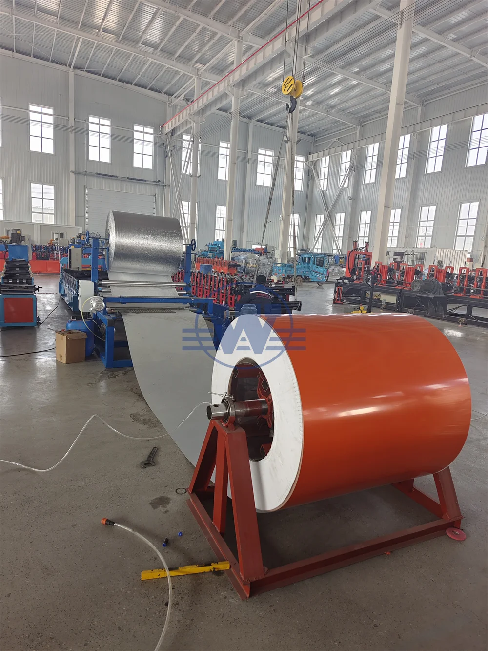 Rolled Rib Panel Galvanized Rib Type Trapezoid Metal Sheet Roll Former Color Steel ...