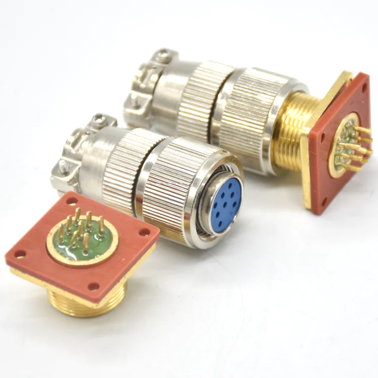 8 Pin High Temperature Resistant Hermetic Vacuum Connector Glass Sealing Aviation Connector