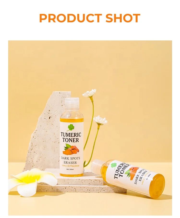 Private Label Dark Spots Eraser Turmeric Toner Brightening Fades
