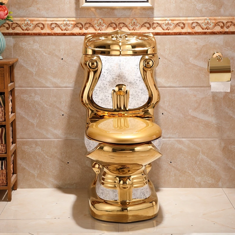 Classic Plain Gold Toilet - Royal Toiletry Global