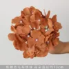 Caramel-colored woolen hydrangea with 15cm stem