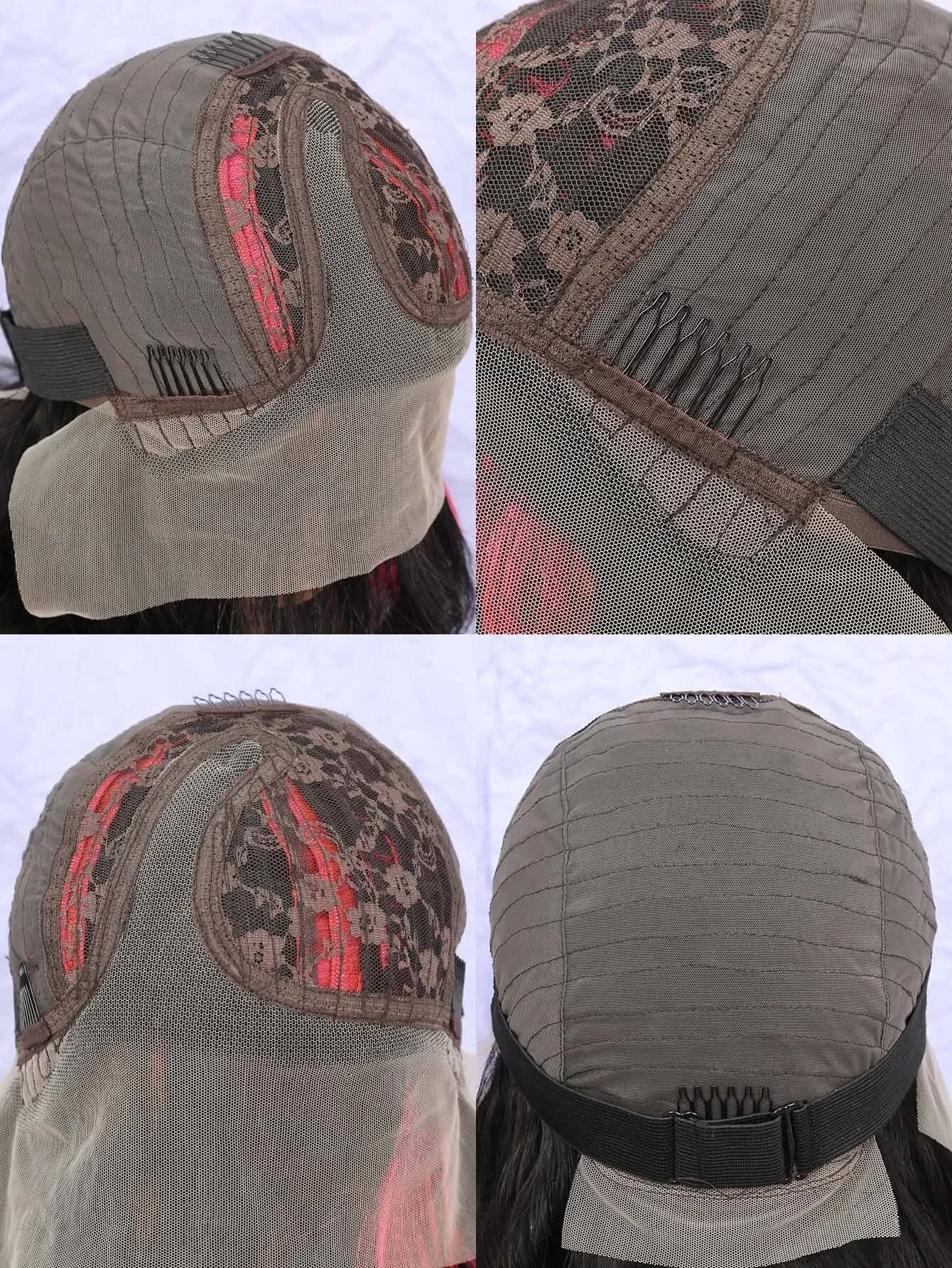 250 gemischte rosa Farbe Körperwelle Echthaar Perücken 13x1 5x1 T Teil Spitze Perücke transparent Spitze vorne brasilianisches Remy Haar_voghion.com