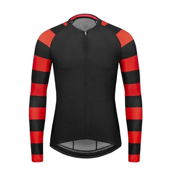 Custom Men JS Full Sleeve Bike Shirts Lightweight Team Uniform Maillot Outdoor Cycling Jersey