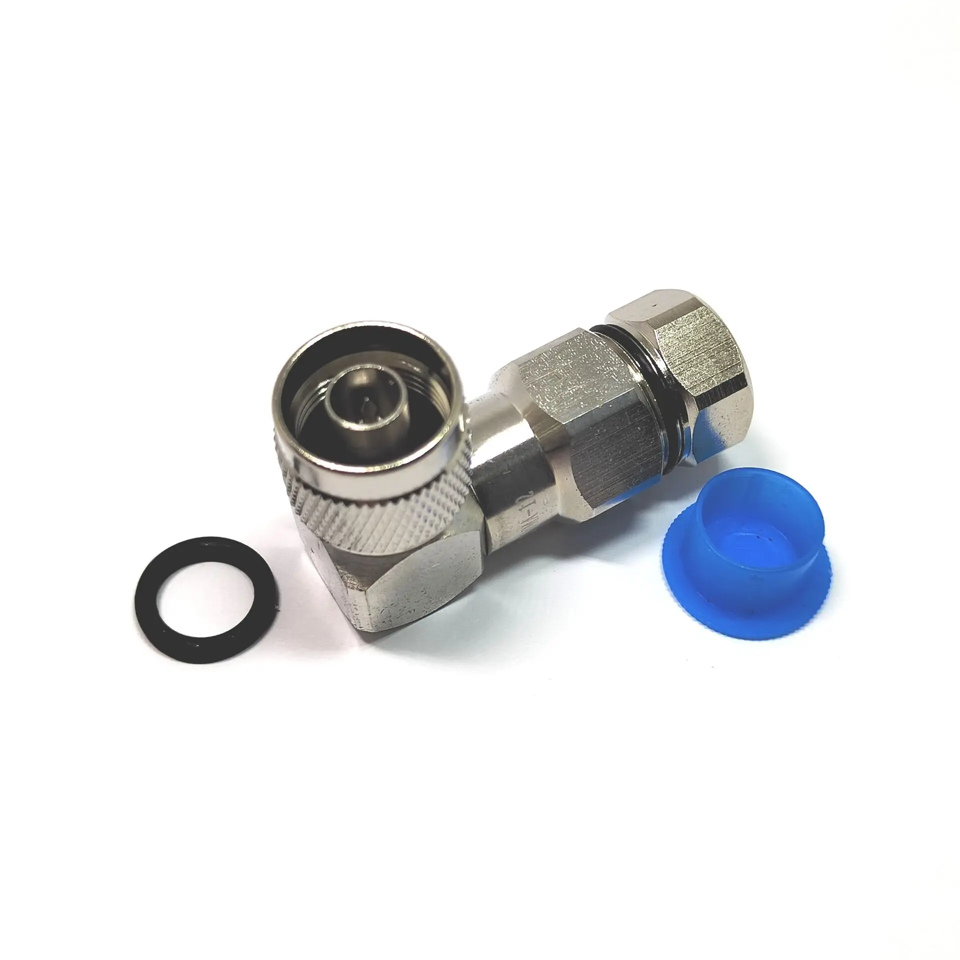 RA  N Type Male Plug Connector right angle for 1/2 feeder Flex Cable LDF4-50A rf coaxial connectors manufacture