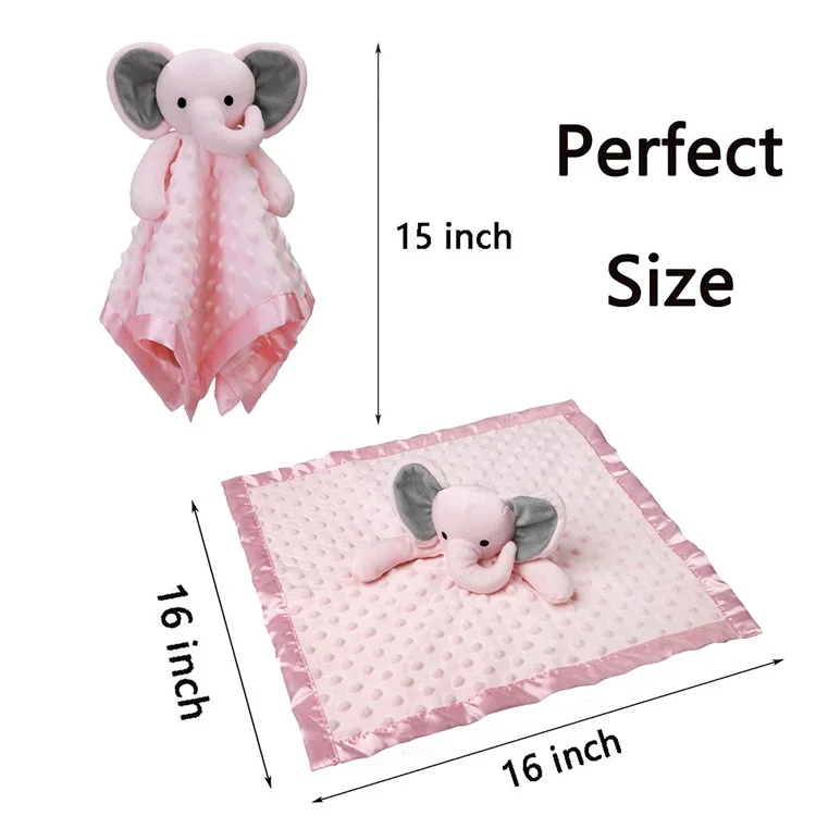 C'dear Baby Lovey Comforter Toy Muslin Security Blanket Gift Set,Custom