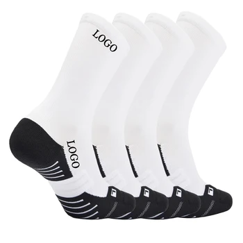 Blank designer sublimation printed customized athletic crew custom logo sports socks