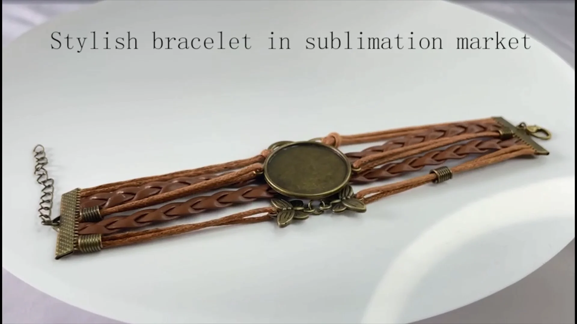 New Arrival Customize Sublimation Blank Leather Designer Bracelets Bangle