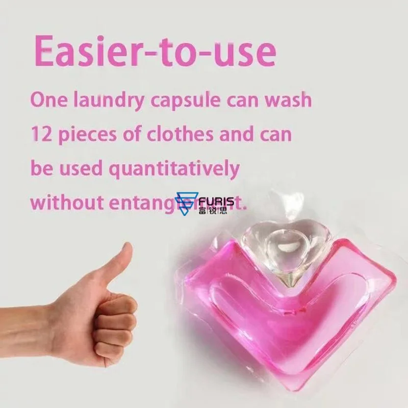 Автоматическая Водорастворимая пленка упаковочная машина для жидкий стиральный порошок Pod делая машину