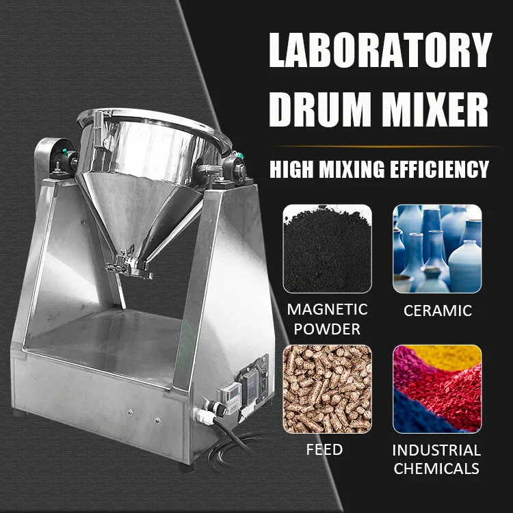 Laboratório comercial que cozinha mistura Jam Powder Mixer Cone Blender-100kg