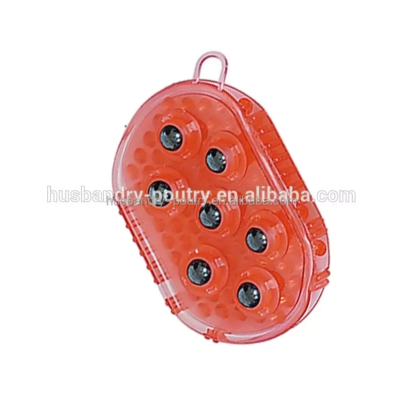 4 Rouleaux En Métal Pour Brosse à Curry équestre - Outil De Toilettage Rétro, Manche Rouge, Classique
