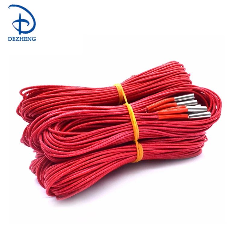 12 В 40 Вт Керамический нагреватель картриджа 6 мм * 20 для экструдера Запчасти 3D принтеров нагревательная трубка нагрев 1 м Экструзионная деталь