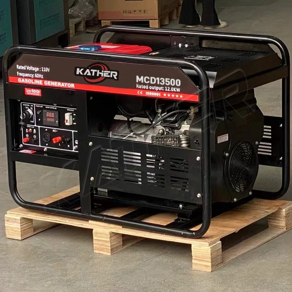 Generadores KATHER 3KW 5KW 6.5KW 8KW 10KW 50hz de marco abierto Generadores diésel portátiles con salida estable Generador de energía segura