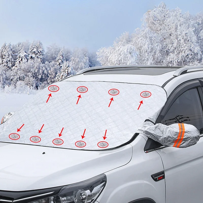 pare-brise de voiture 150x70cm, protection Anti-neige, Anti-gel,  Anti-poussière, pour fenêtre avant