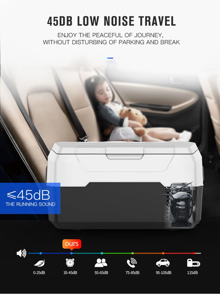 Hot Selling Hot And Cold Portable Car Refrigerator Mini Camping Fridge