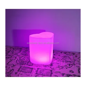 High Quality Multicolor Wireless Romantic Led Kid Plastic Chair Furniture Wholesale