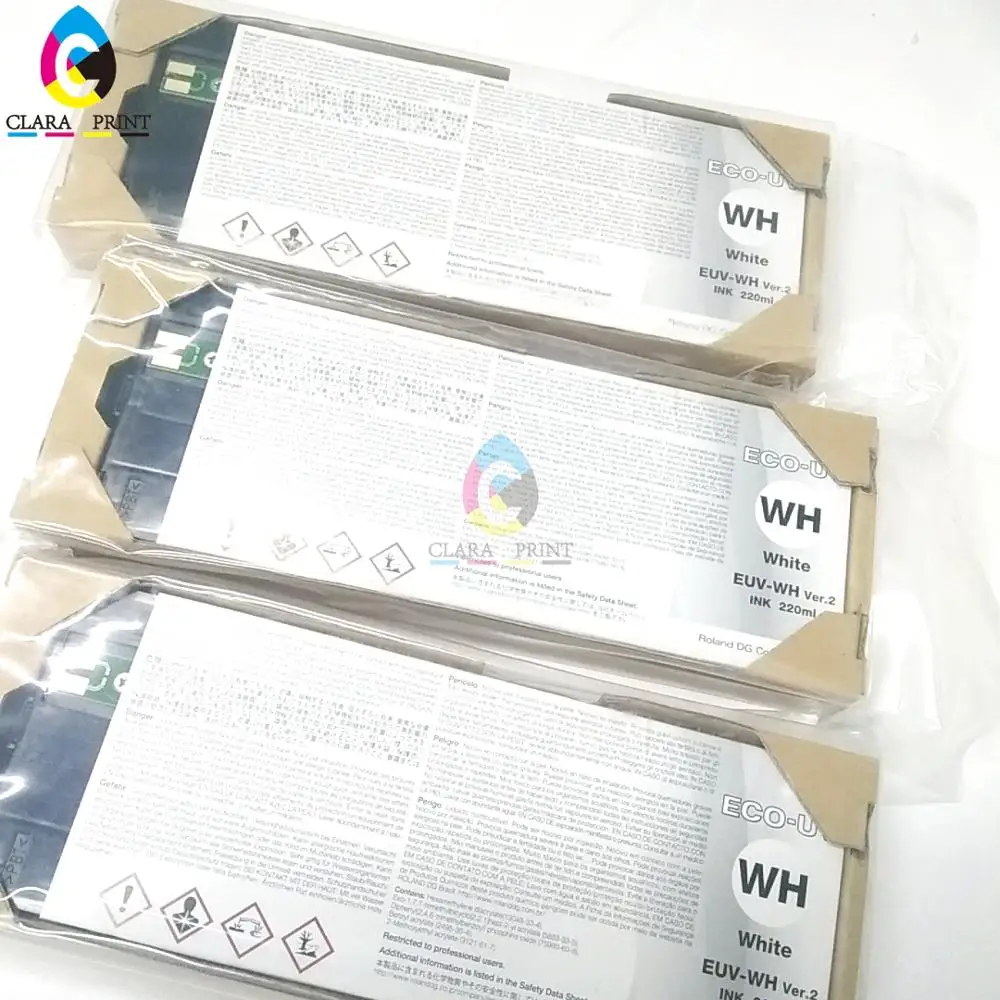 Mimaki UV Ink 220ml CMYK White for Roland Lef-12/20/200/300