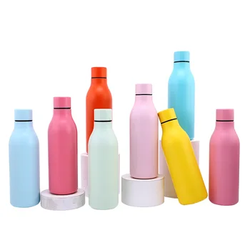 rubber paint sport small mouth bottle 550ml gym insulated vacuum flask double wall stainless steel bottle