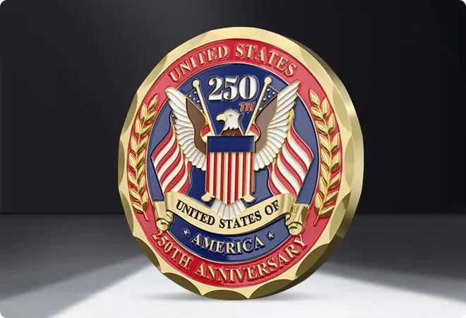 Enamel commemorative coin