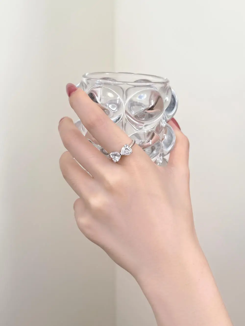 KAKODIY Pink Bow Cubic Zirconia 925 Sterling Silver Fine Jewelry for Women Ring Wedding Ring detail 6