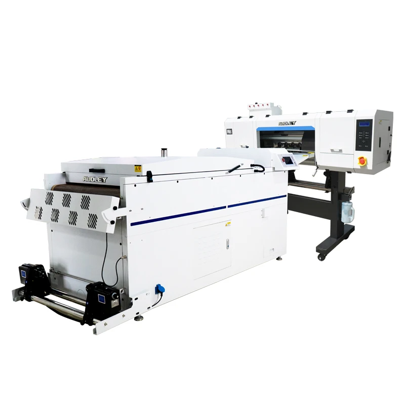 AUDLEY 2024 Automatic New Dtf Printer and Shaking Powder All in One Best 4 Head Oven Dtf Printer 60cm I3200