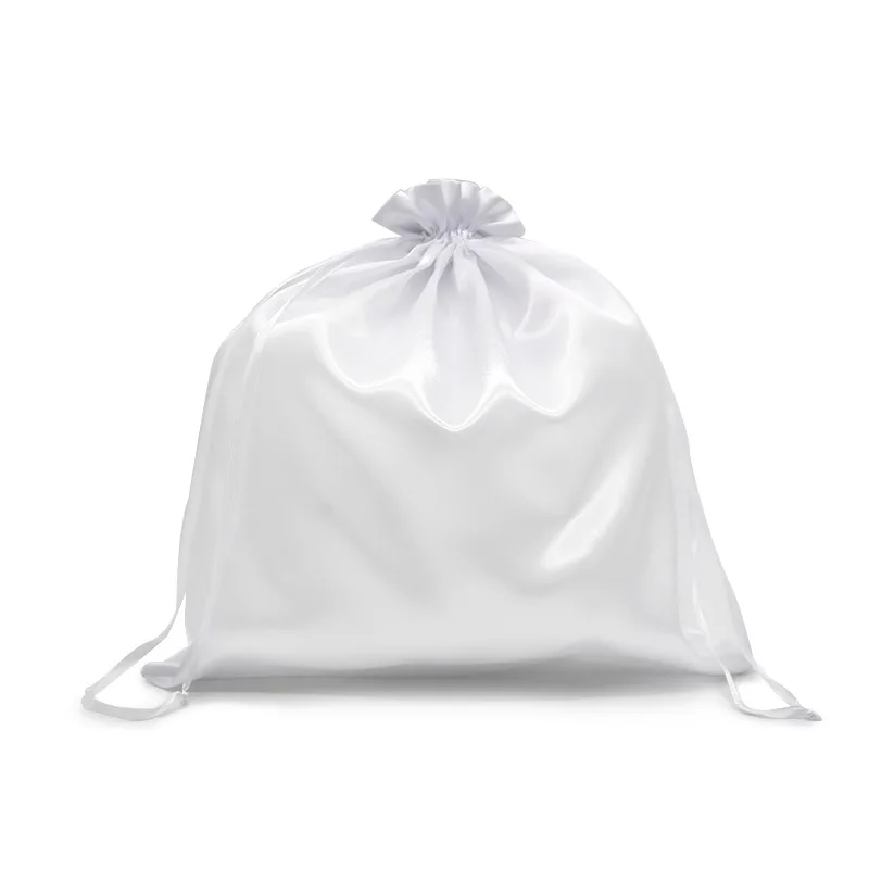 Wholesale Blank Drawstring Bag Sack Satin Perfect Sublimation 3 Small