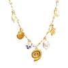 Collana di perle di conchiglia