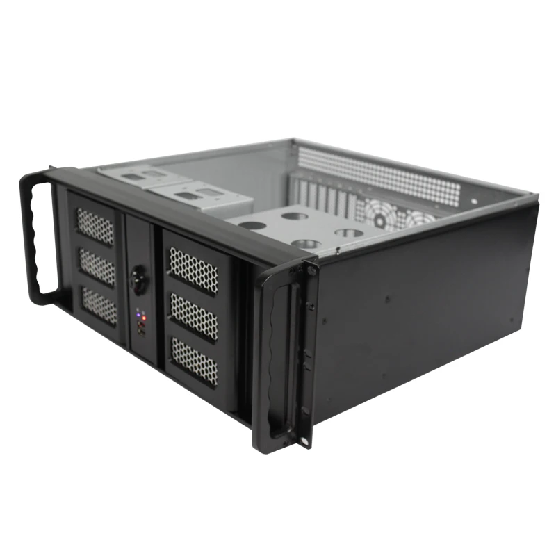 19 Inch 4U Rackmount IPC Server Chassis 6Bay Hot Swap Storage Server Case