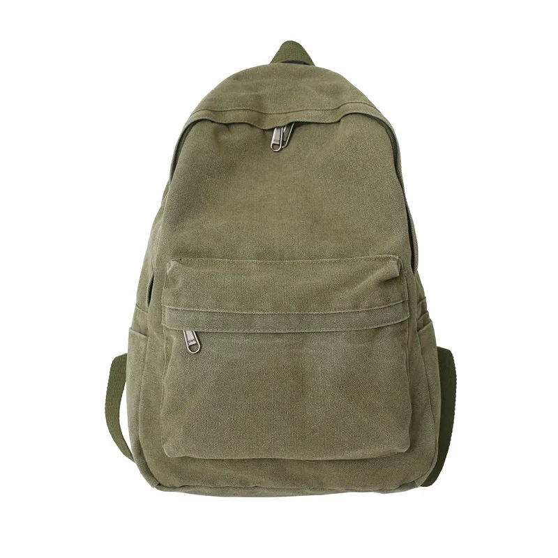 Schoolbag Female Retro Sen Washable Canvas Backpack Korean Version Harajuku High School College Leisure Backpack Male