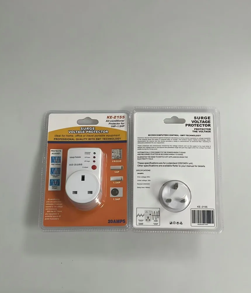 Customized computer refrigerator freezer voltage protector microwave oven European standard socket protector