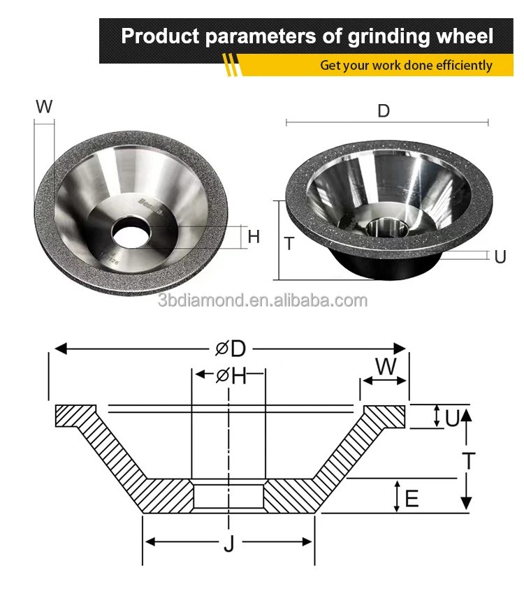 Mola Diamantata Per Vetro E Pietra - 7,3cm Diametro, Per Smerigliatrice Angolare - Foto 10