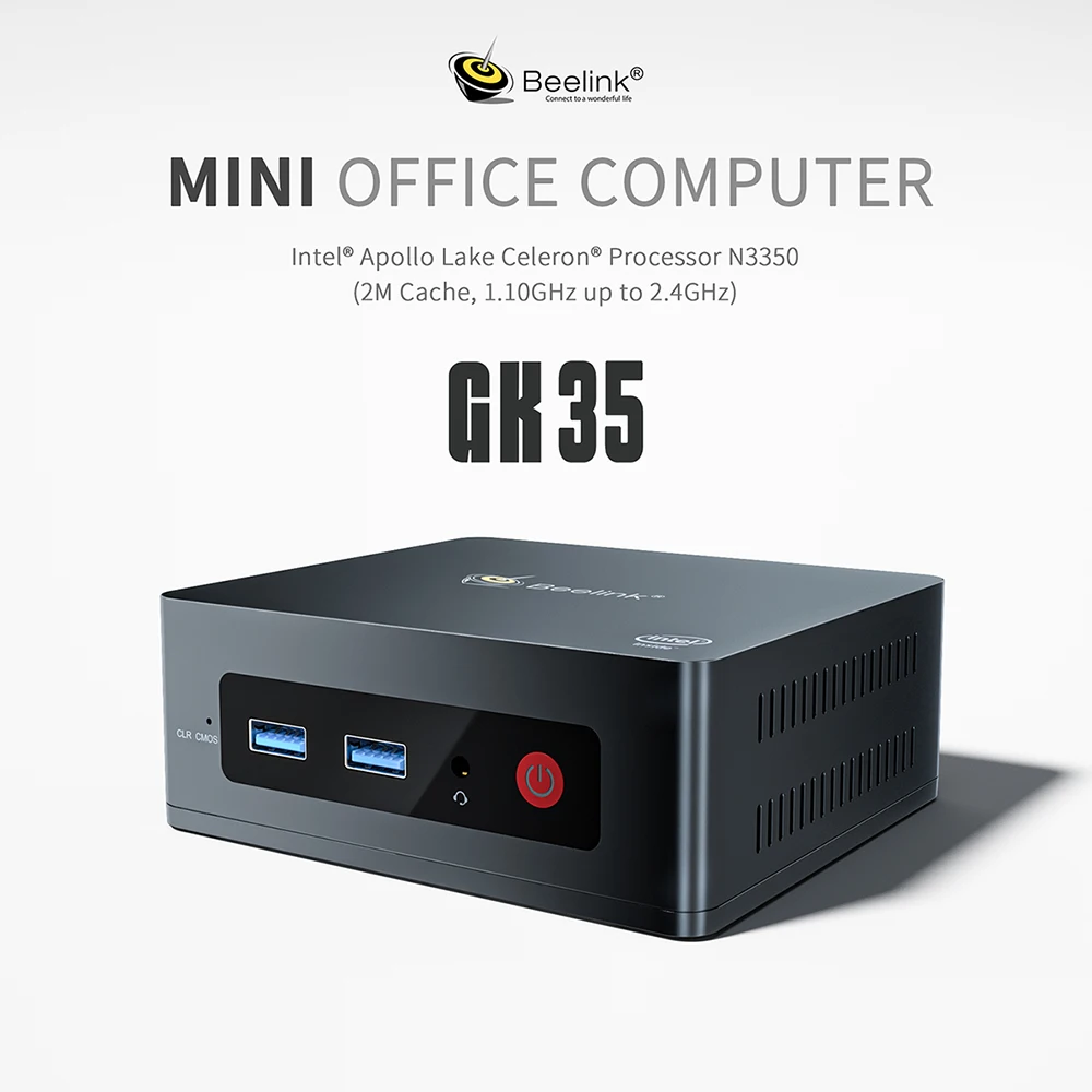 Drop shipping Beelink GK35  Intel all in one computers N3350 CPU DDR3 4G/64G 8G/128G EMMC with windows10 ubuntu mini pc