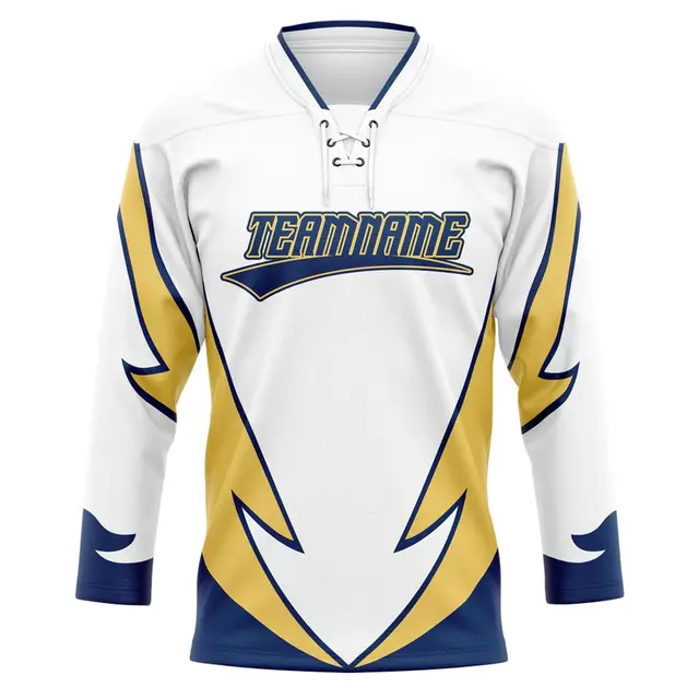 Factory Wholesale Custom Printing logo Applique Ice Hockey Jersey 100% Polyester Sublimation Design Team Club Hockey Jerseys