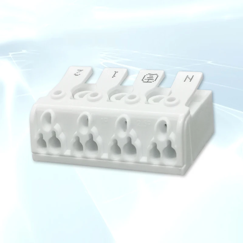 923-4P Pol VDE Schnell druck draht verbinder schrauben loser elektrischer Kupfer klemmen block