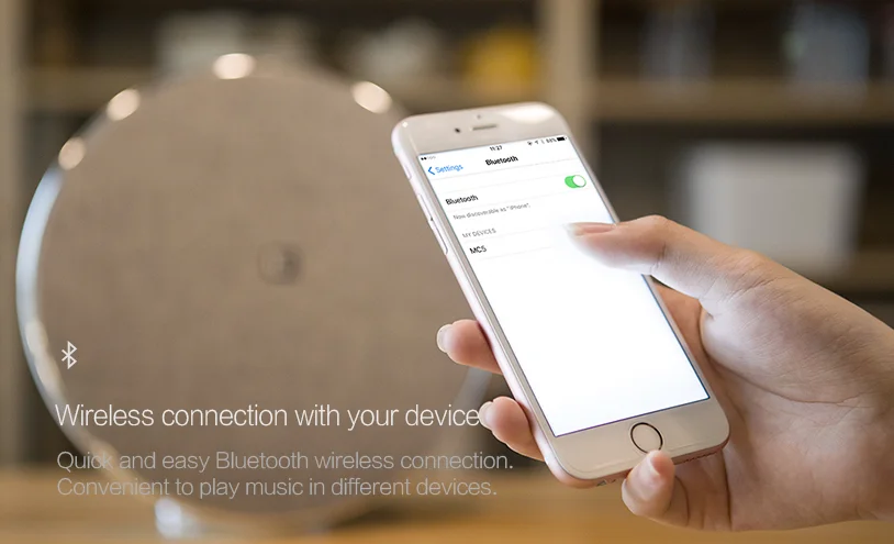 
 Система домашнего кинотеатра 36 Вт сенсорная кнопка мультимедиа с APT X super bass bt круглая bluetooth колонка  