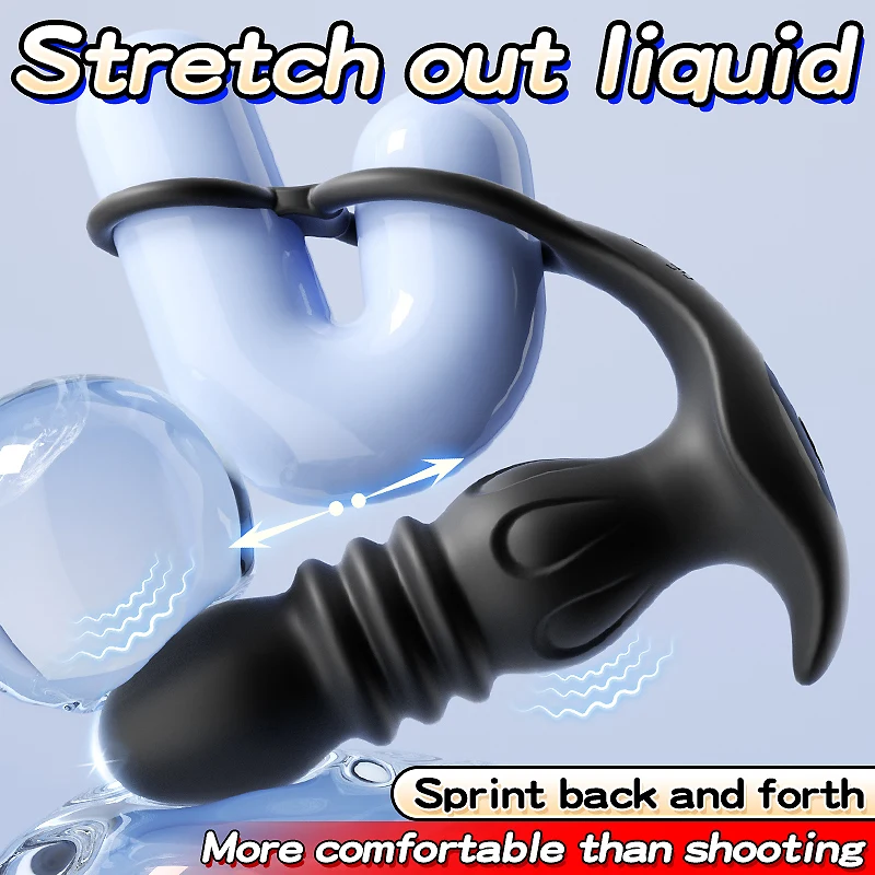 Amoura anal vibrator with locking ring accessory included
