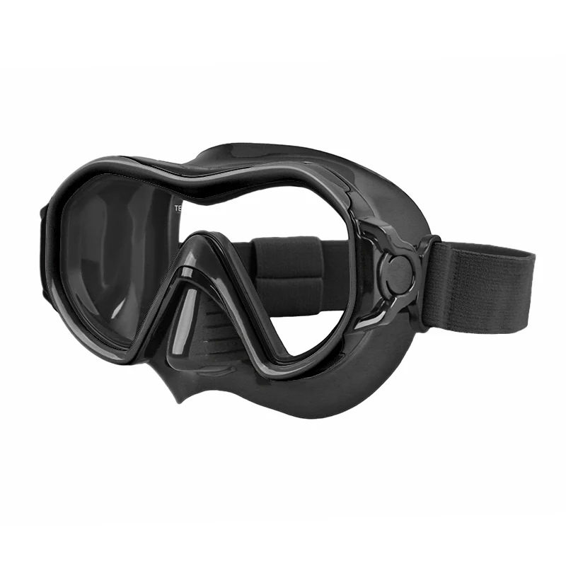 Custom Hot Sale Colorful single lens Diving Mask freediving low volume Tempered Glass Scuba Mask for Diving