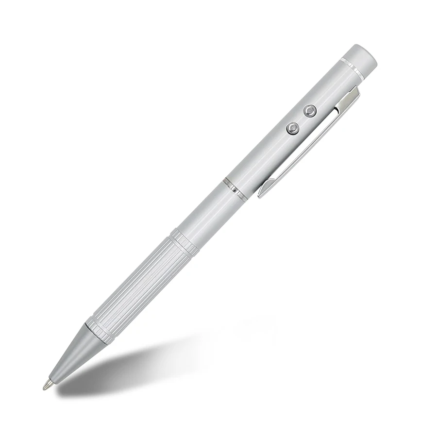 Laser Ball Pen Teaching Conference Advertising Gifts Metal Signature Ballpoint Pen With Printing logo Electronic White Light Pen