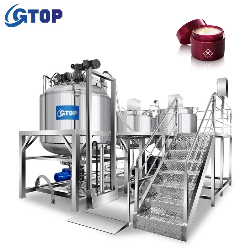 Косметический крем вакуумный эмульгатор гомогенизирующий миксер мазь гомогенизатор бак для смешивания оборудование изготовления