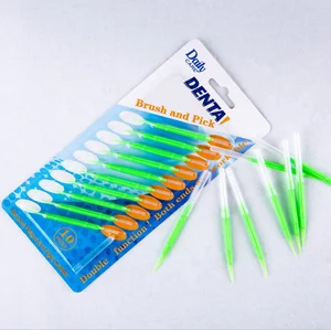 Daily Care Oral Hygiene Interdental Brushes Multi-purpose Bendable Filament Interdental Toothbrush 0.5mm Free Sample